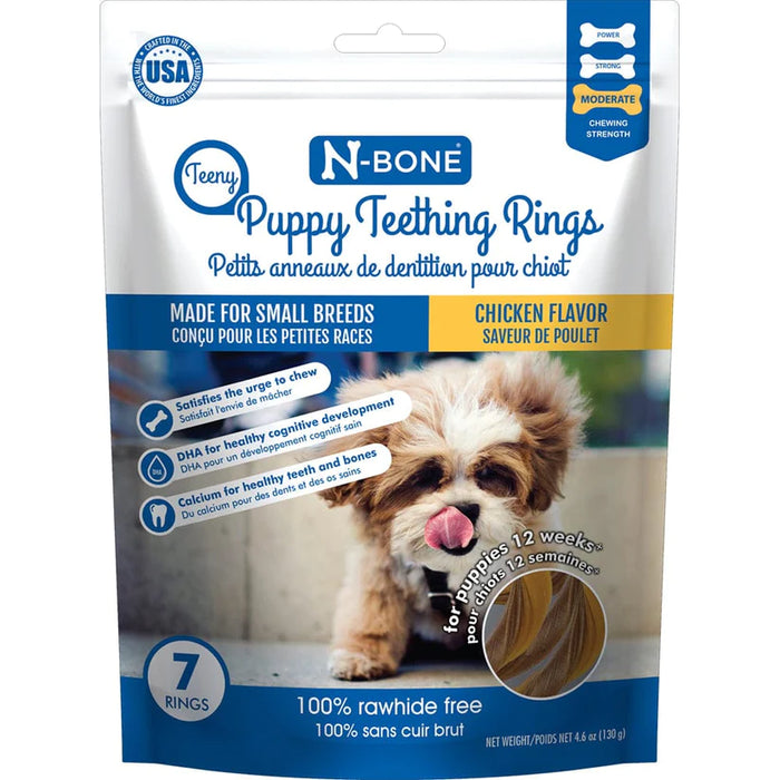 N-Bone Teeny Puppy Teething Ring plus Chicken 7ct