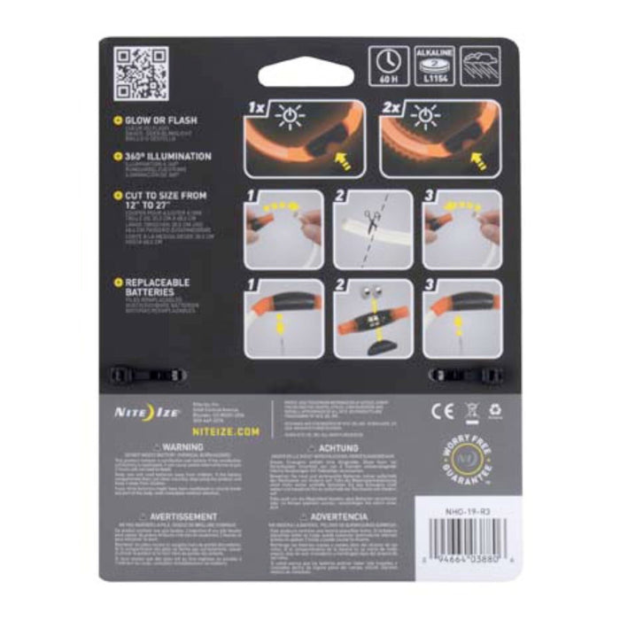 NiteHowl LED Safety Necklace Orange