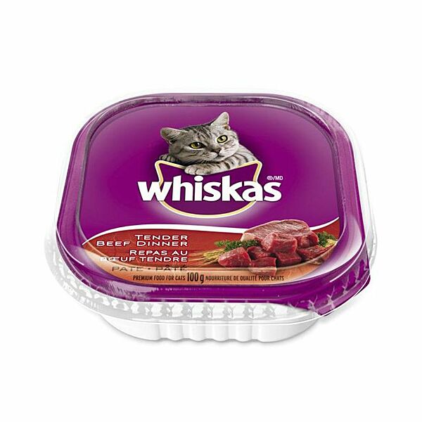 Whiskas Food Tender Beef Dinner 100g
