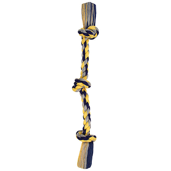 Mammoth Cotton Tug 3 Knot Coloured Med 20"