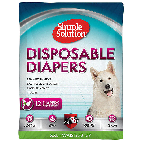 SS Disposable Diapers Female  XXLrg 12pk