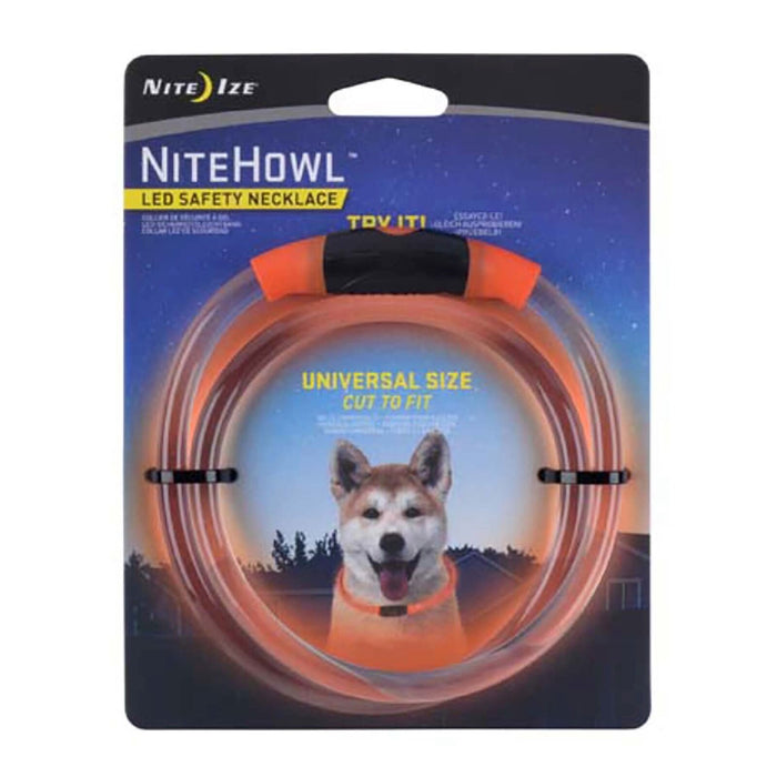 NiteHowl LED Safety Necklace Orange
