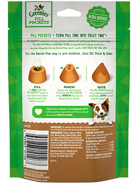 Greenies Pill Pockets Peanut Butter 3.2 oz Tablets, 30