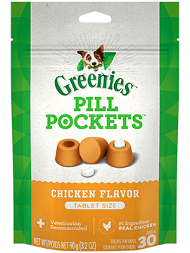 Greenies Pill Pockets Chicken 3.2 oz Tablets,30