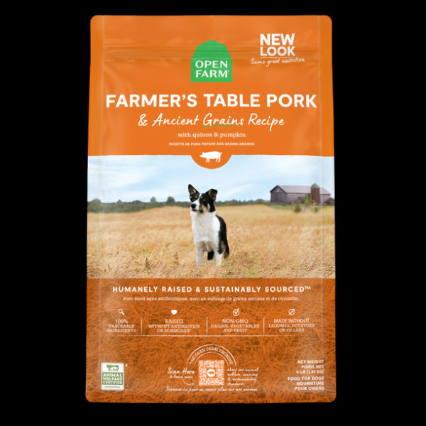 OF Dog Ancient Grain Farmers Table Pork 22 lb
