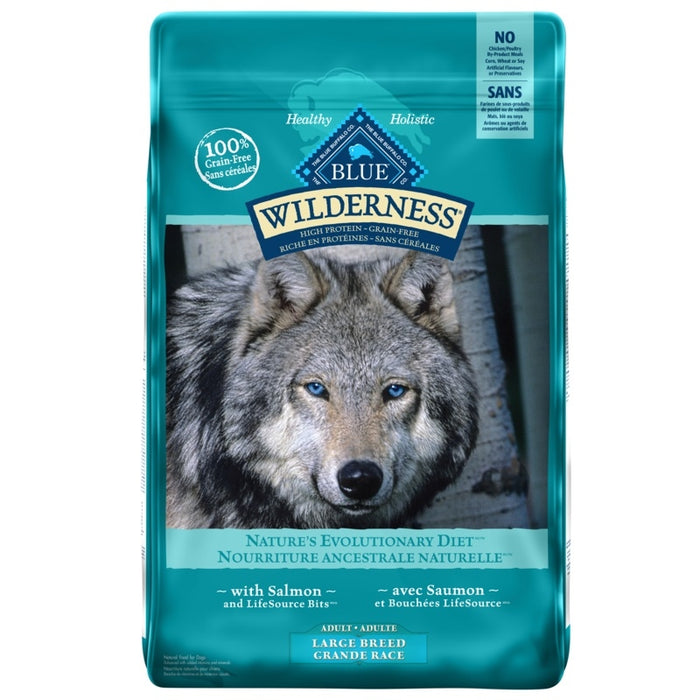 Blue Buffalo Wilderness Salmon Large Breed Dog Food 24 lbs