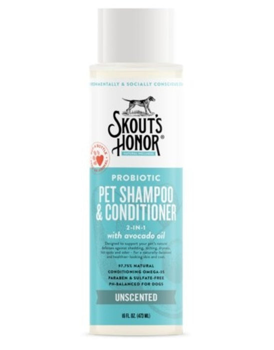 Skouts Probiotic Shampoo & Conditioner UNSCENTED 16oz
