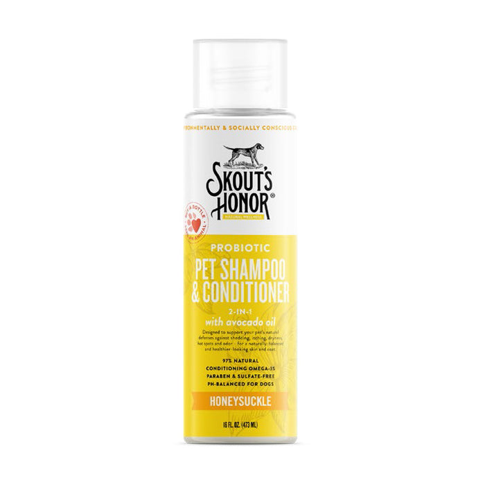 Skouts Probiotic Shampoo & Conditioner, Honeysuckle 16oz
