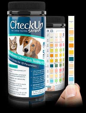 CheckUp Dog/Cat Testing Strips 10-in-1 Detection 50pk