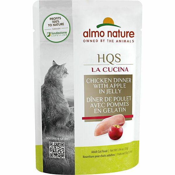 Almo La Cucina Chicken w/Apple Pouch 55g