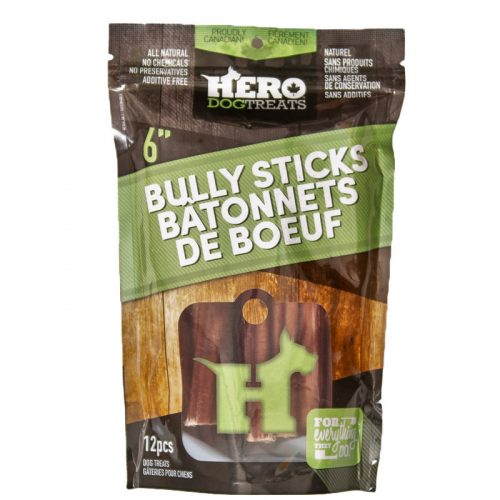 Hero Brand Bully Stick 6in 12pk
