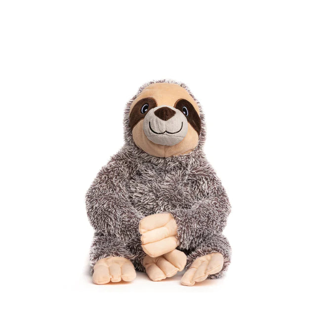 Fabdog Fluffy Dog Toy Sloth Sml