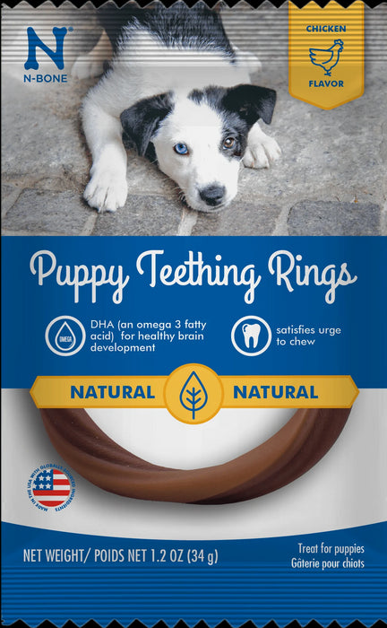 N-Bone Puppy Teething Ring GF Chicken 6pk