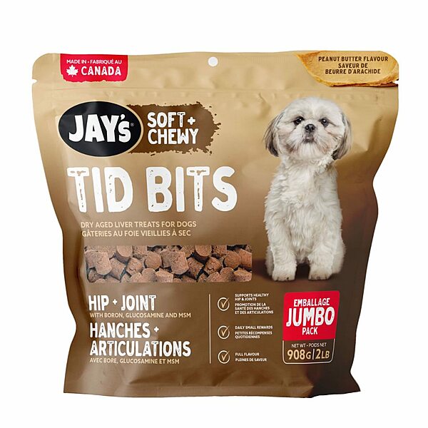 Jay's Tid Bits Hip & Joint PButter Jumbo 908g — Kibbles & Biscuits