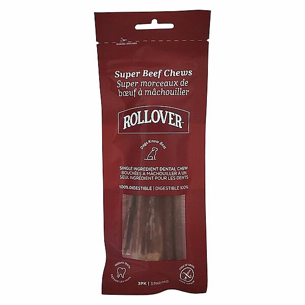 Rollover Super Beef Chew 6.5" 3pk