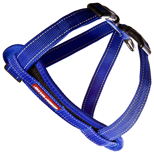 EZ Dog Harness w/Reflective Piping Lrg Blue