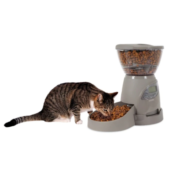 Petmate Portion Right Programmable Pet Feeder - Grey 5lbs