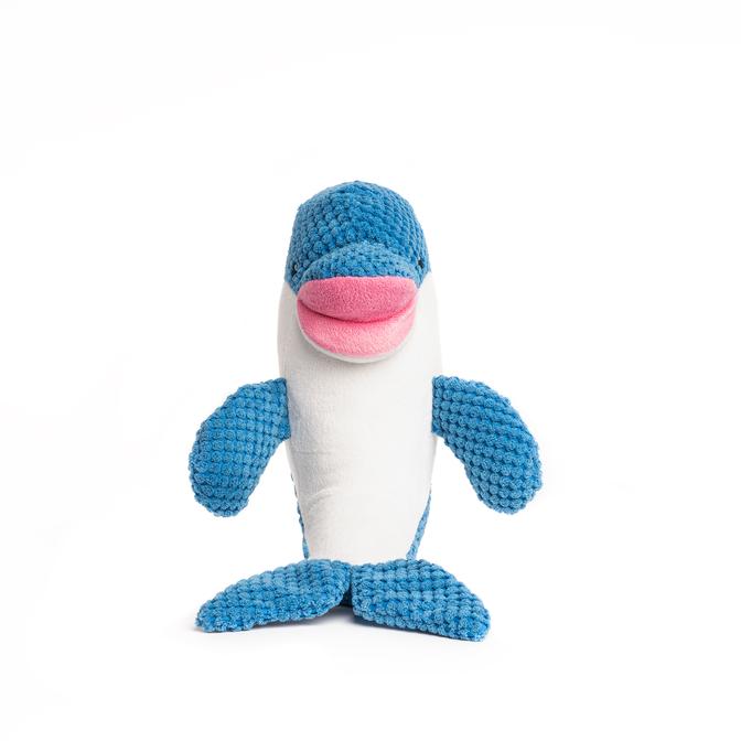 Fabdog Floppy Dog Toy Dolphin Small