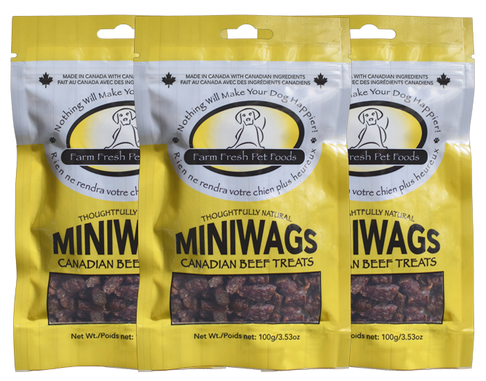 Tilted Barn Treats Miniwags Beef 100g