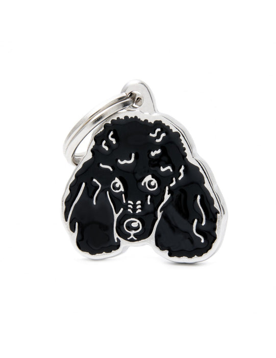Black Poodle ID Tags