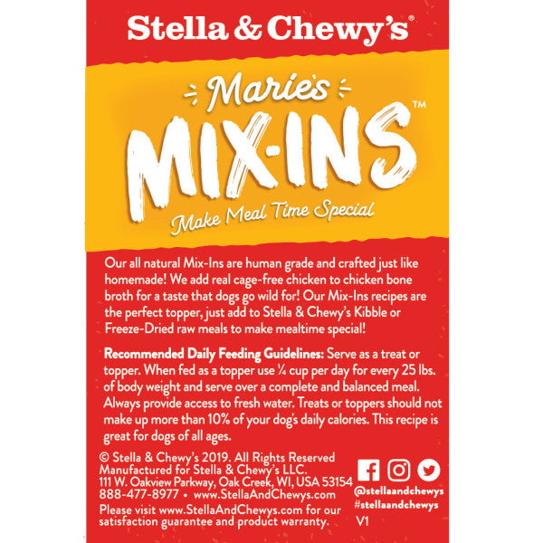 Stella & Chewy's Marie's Mix-Ins Chicken & Pumpkin 5.5oz