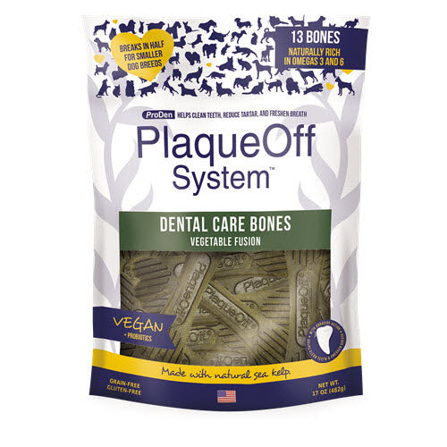 PlaqueOff Dental Care Bones Vegetable 17oz