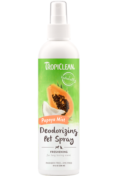 Tropiclean Papaya Mist Deodorizing Pet Spray 8oz, Dog/cat