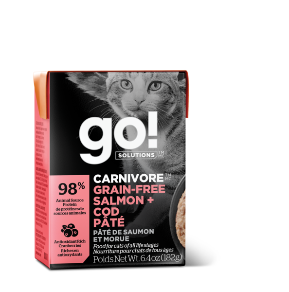 GO! Carnivore Salmon & Cod Pate Cat 6.4oz